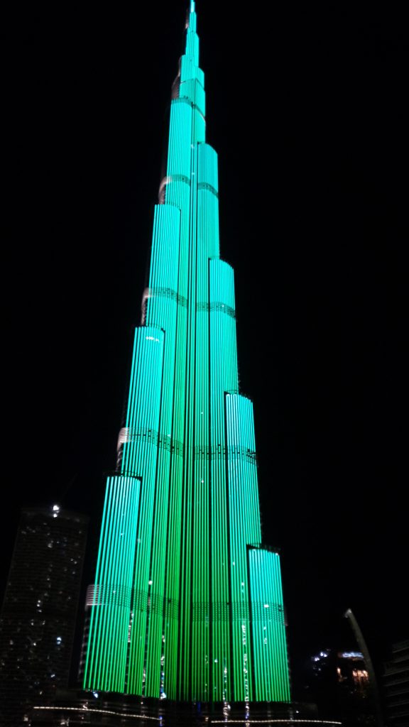 burj khalifa 's nachts