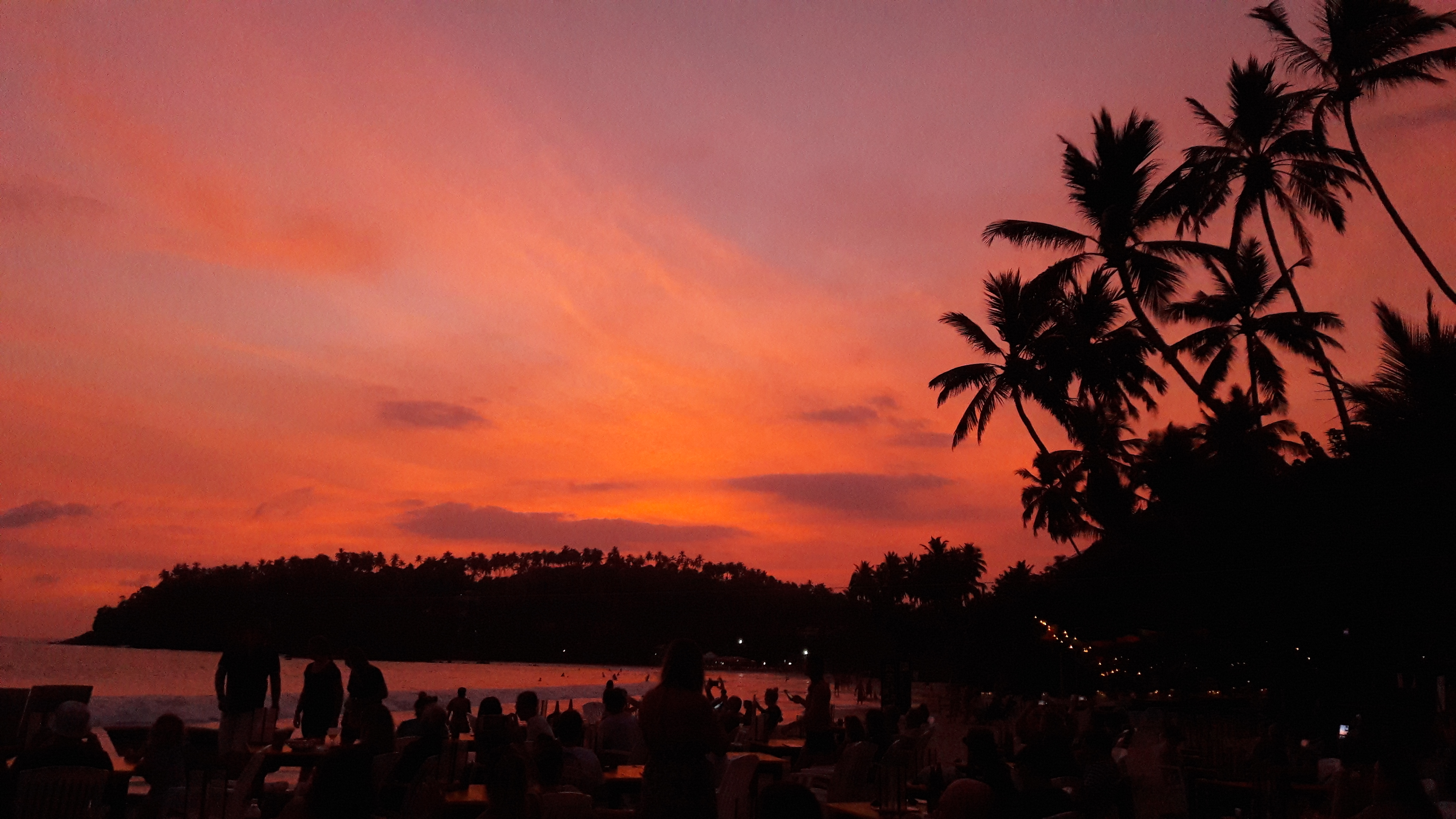 Sri Lanka ondergaande zon